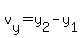 v%5By%5D=y%5B2%5D-y%5B1%5D