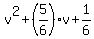 v%5E2%2B%285%2F6%29v%2B1%2F6