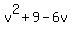 v%5E2%2B9-6v