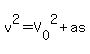 v%5E2+=+V%5B0%5D%5E2%2Bas