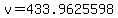 v+=+433.9625598