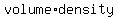 volume%2Adensity