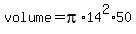 volume=pi%2A14%5E2%2A50