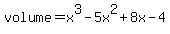 volume=x%5E3-5x%5E2%2B8x-4