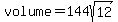 volume+=+144sqrt%2812%29