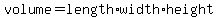 volume+=+length%2Awidth%2Aheight