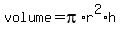 volume+=+pi%2Ar%5E2%2Ah