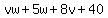 vw%2B5w%2B8v%2B40
