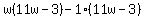 w%2811w-3%29-1%2811w-3%29