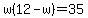 w%2812-w%29=35
