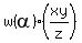 w%28alpha%29%28xy%2Fz%29