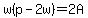 w%28p-2w%29=2A