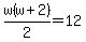 w%28w%2B2%29%2F2+=+12