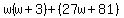 w%28w%2B3%29%2B%2827w%2B81%29