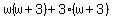 w%28w%2B3%29%2B3%28w%2B3%29