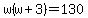w%28w%2B3%29=130