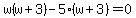 w%28w%2B3%29-5%28w%2B3%29=0