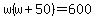 w%28w%2B50%29=600