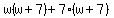 w%28w%2B7%29%2B7%28w%2B7%29