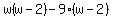 w%28w-2%29-9%28w-2%29