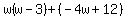 w%28w-3%29%2B%28-4w%2B12%29