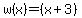 w%28x%29=%28x%2B3%29