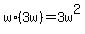 w%2A%283w%29=3w%5E2
