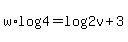 w%2Alog%284%29+=+log%282v%2B3%29+