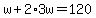 w%2B2%2A3w=120