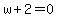 w%2B2=0