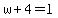 w%2B4=l