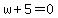 w%2B5+=+0