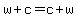 w%2Bc=c%2Bw