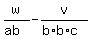 w%2F%28ab%29-v%2F%28b%2Ab%2Ac%29