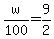 w%2F100=9%2F2