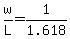 w%2FL=1%2F1.618