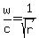 w%2Fc=1%2Fsqrt%28r%29
