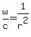 w%2Fc+=+1%2Fr%5E2
