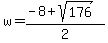 w=%28-8%2Bsqrt%28176%29%29%2F2