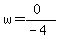 w=%280%29%2F%28-4%29
