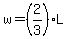 w=%282%2F3%29L