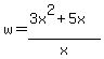 w=%283x%5E2%2B5x%29%2Fx