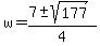 w=%287%2B-+sqrt%28177%29%29%2F4