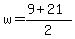 w=%289%2B21%29%2F2
