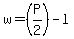 w=%28P%2F2%29-l