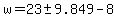 w=23%2B-+9.849-8