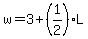 w=3%2B%281%2F2%29L