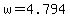 w=4.794