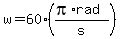 w=60%28%28pi%2Arad%29%2Fs%29