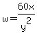 w=60x%2Fy%5E2